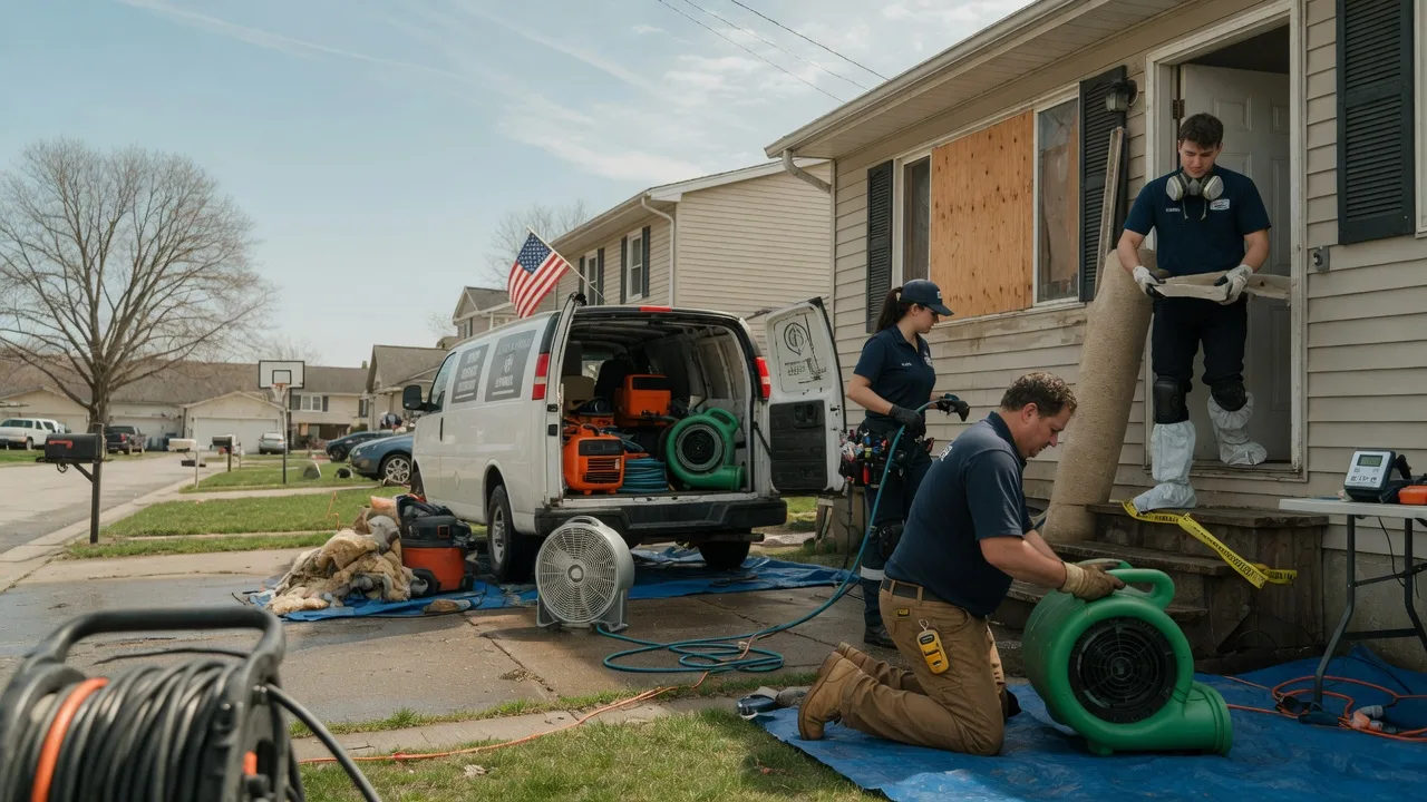 Water Damage Restoration in Evansville, WI near me